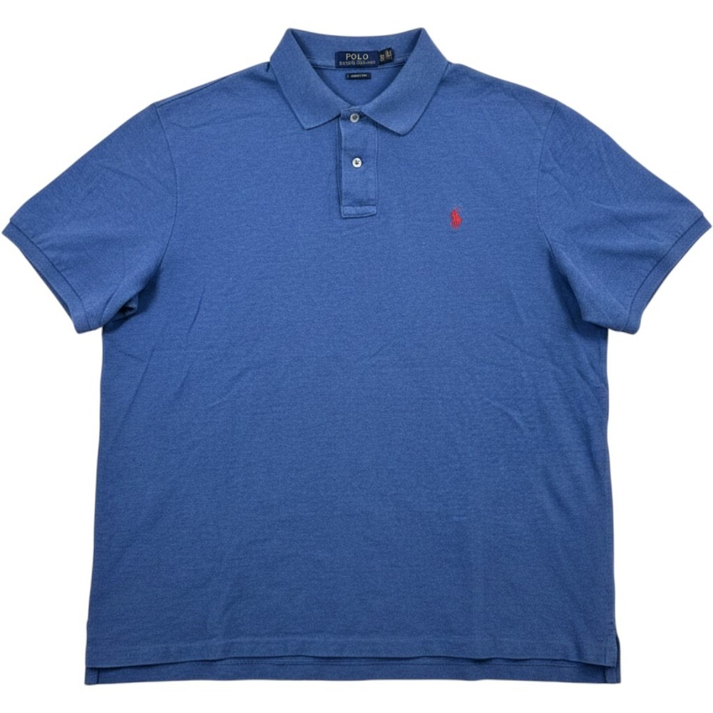 Polo Ralph Lauren Classic Fit Polo Shirt Mens XL Blue Short Sleeve Pique Preppy‎